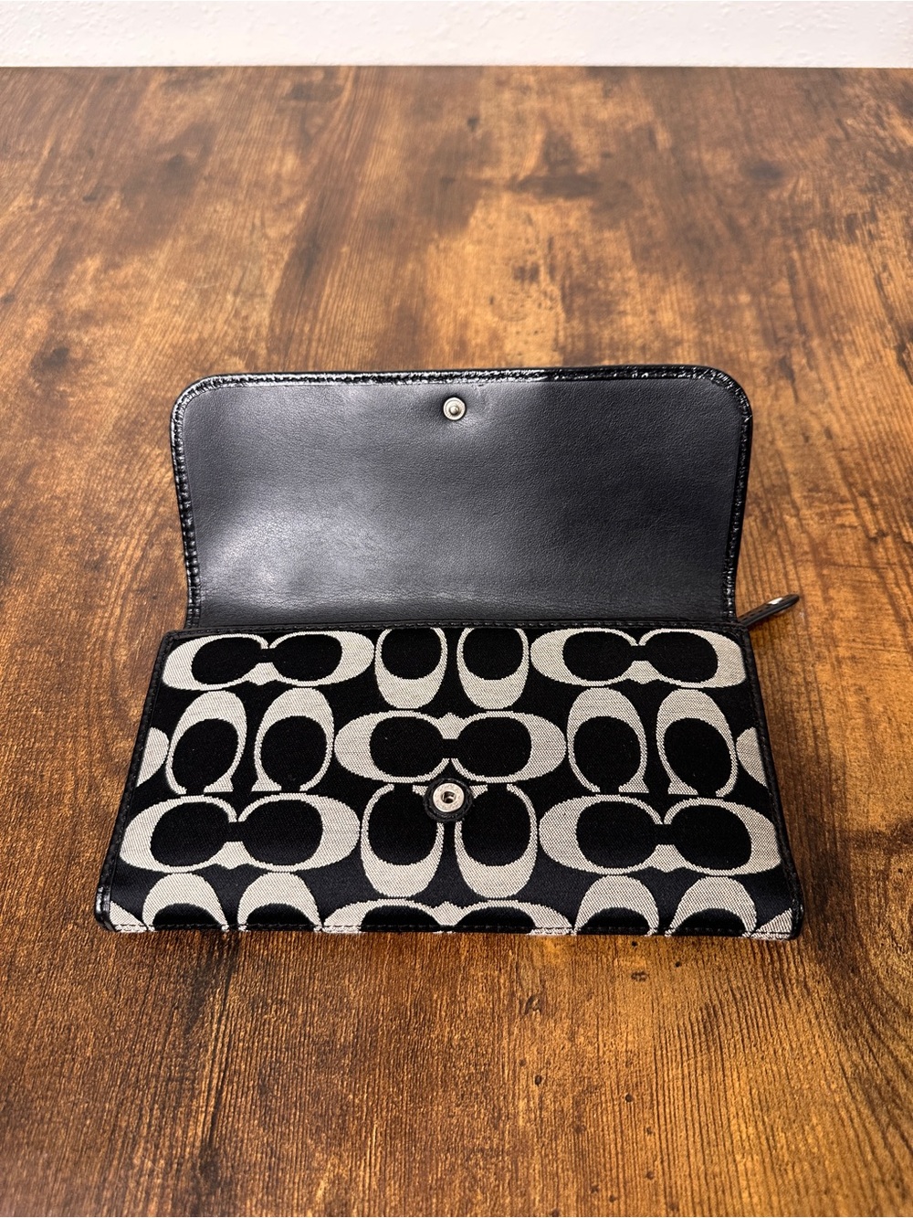 Y2K Coach Ashley Signature Sateen Checkbook Wallet (Style F46198) - Picture 6 of 12